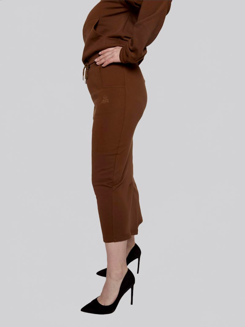 Women’s Square Pocket Maxi Pencil Skirt – Modest Work & Everyday Skirt in Chocolate