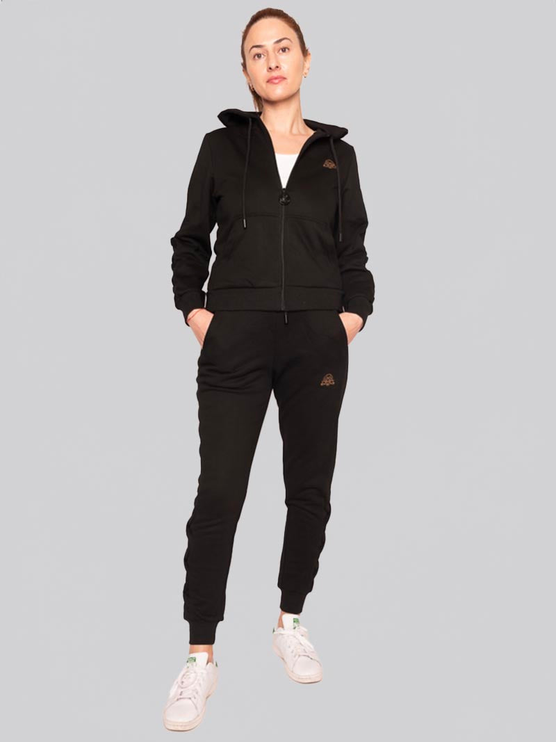 Women’s Lattice Jogger – Athleisure Pant in Black