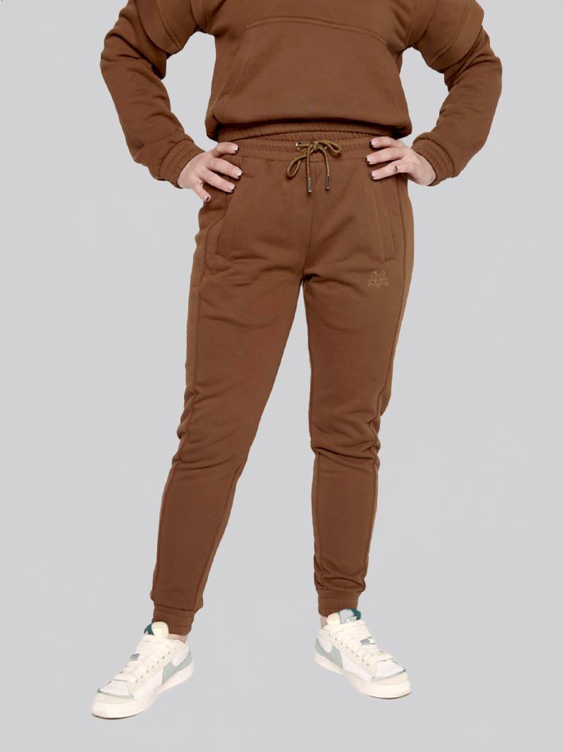 Women’s Welt Pocket Jogger – Athleisure Pant in Chocolate