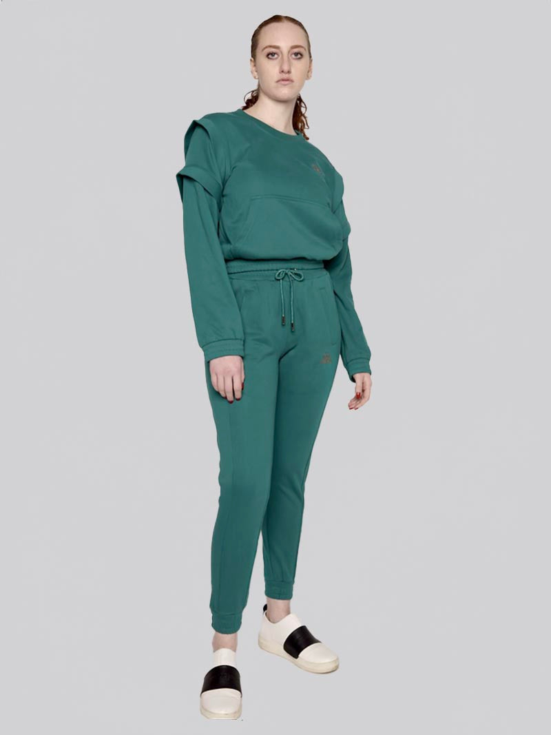 Women’s Welt Pocket Jogger – Athleisure Pant in Teal Green