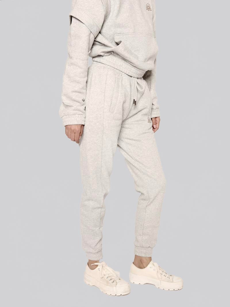 Women’s Welt Pocket Jogger – Athleisure Pants in Heather Grey