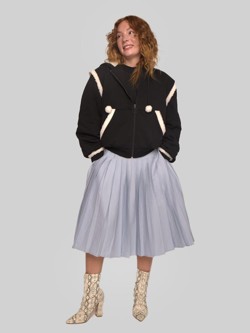 Women’s Sherpa Jacket – Cozy Winter Outerwear in Black